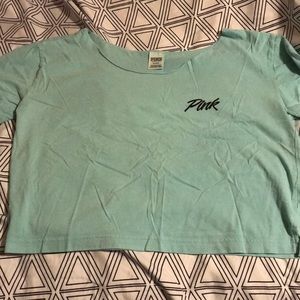 VS Pink crop top sz M